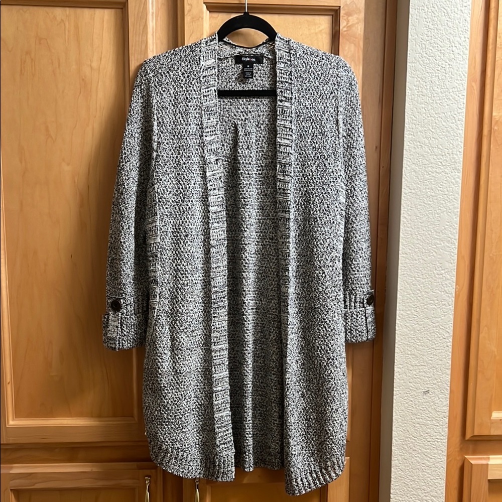 Style & Co. Women's Gray Sweater Cardigan